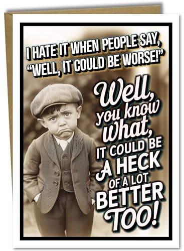 Katie Doodle Funny Get Well Card - Sarcastic Thinking of You Greeting Card