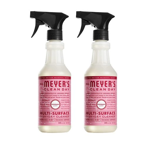 Mrs. MEYER'S Clean Day Multi-Surface Cleaner, Peppermint, 16 Fl Oz. (Pack of 2)