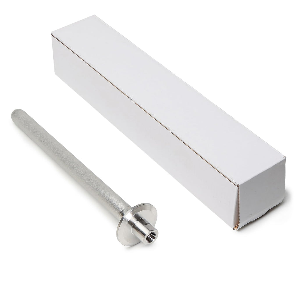 Stainless Steel 1.5" Tri-Clamp Ferrule Diffusion Stone,1.5 Inch Tri Clamp Carbonation 2 Micron Aeration Stone,Male Connect 1/4" NPT CO2 inlet,10" Length for Brew Aeration Equipment