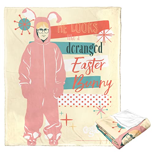 Northwest Christmas Story Silk Touch Throw Blanket 50 x 60 Derranged Easter Bunny