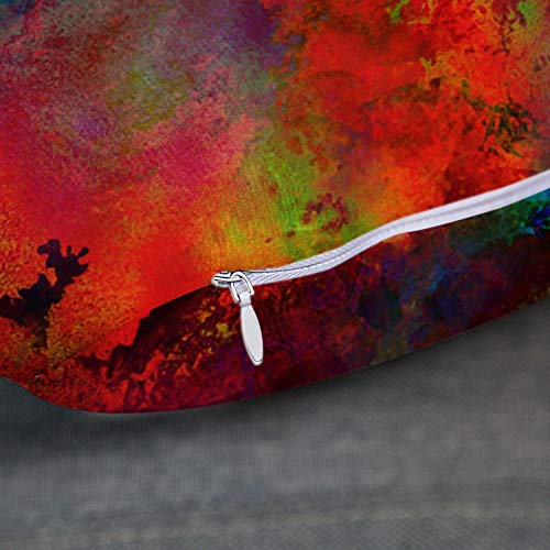 Emvency 18x18 Inch Colorful Abstract Watercolor Throw Pillow Cover