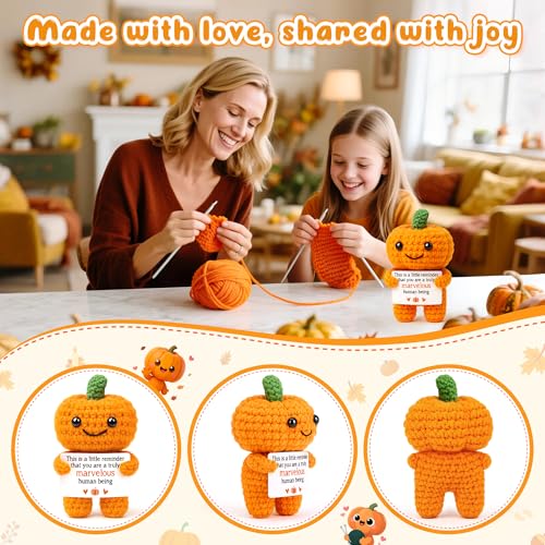 Handmade Crochet Pumpkin Basket for Fall & Halloween Gifts - Cute Seasonal Decor