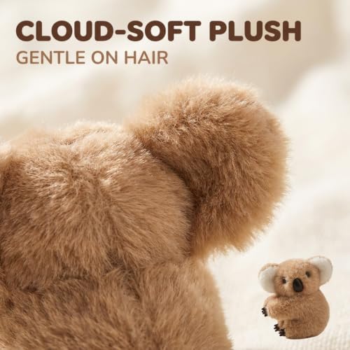 Plush Koala Hair Claw Clips 3-Piece Set Cute Animal Hair Accessories