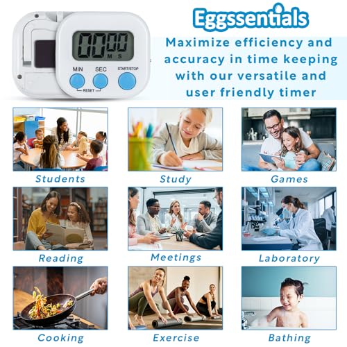 Eggssentials Digital Kitchen Timer with Backlight & Loud Alarm - 1 Pack