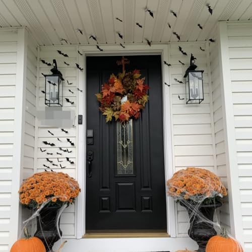 120 Pcs 3D Bat Wall Decor - Halloween Decorations for Indoor Use
