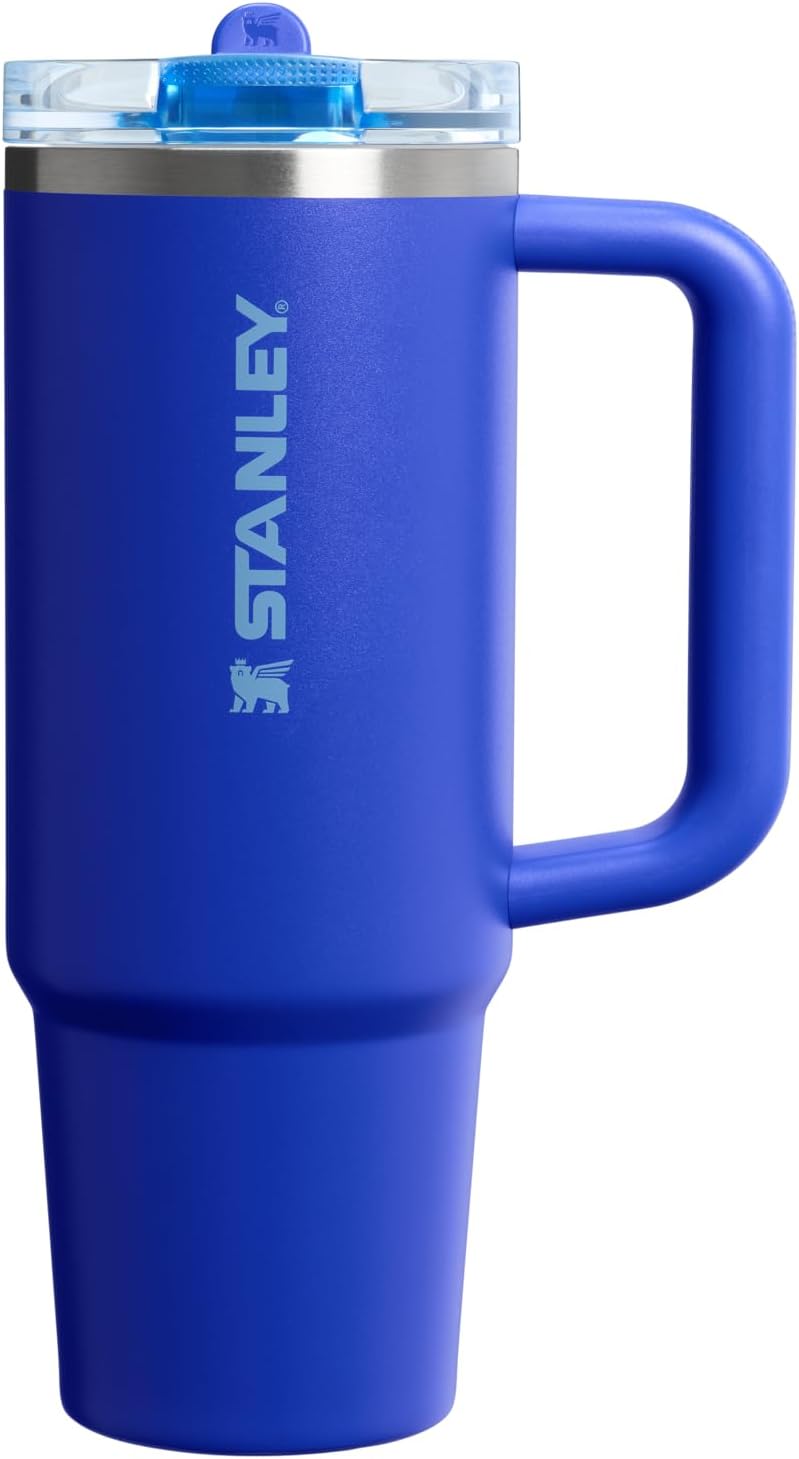 STANLEY Quencher ProTour 30 oz Tumbler - Leakproof Lid, Built-In Straw & Handle | Insulated, BPA-Free, Cobalt