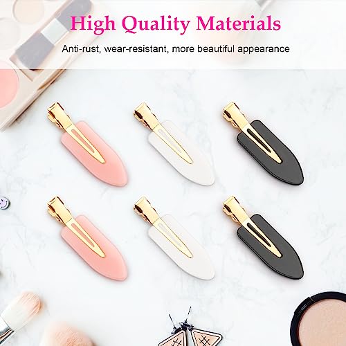 D 6-Piece No Crease Hair Clips for Makeup and Styling