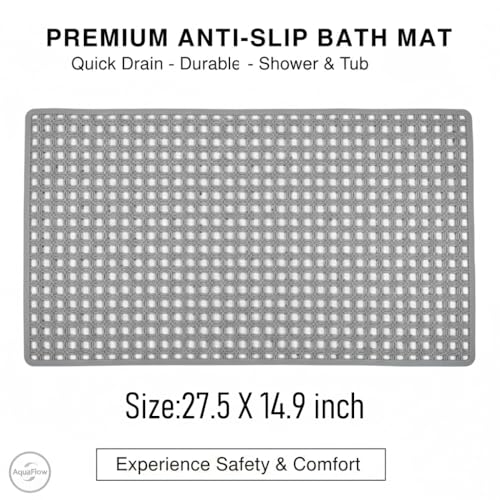 BEEHOMEE Non-Slip Baby Bath Mat - Cartoon Pattern 9, 27x15 Inch XL