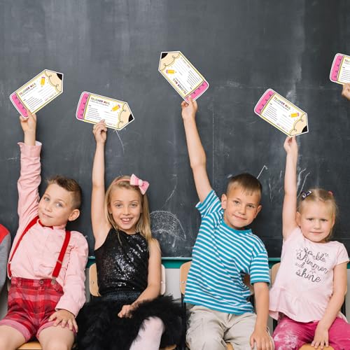 50 Pcs Pencil-Shaped Happy Mail Cards for Students, Motivational Postcards