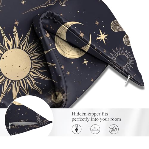 GABraden Black Moon Microfiber Body Pillow Cover 20"x54"