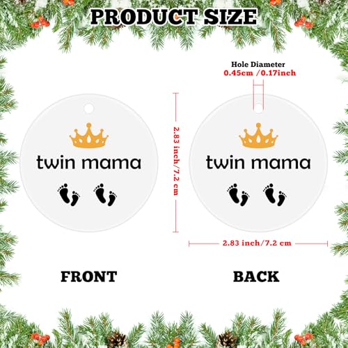 Twin Mom Christmas Ornament - Gift for Expecting Mothers
