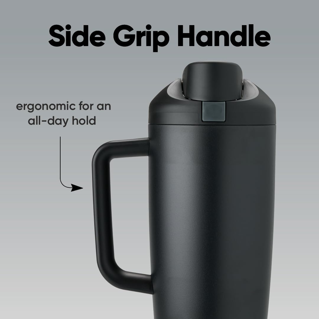Owala FreeSip Tumbler - Insulated Stainless Steel Water Bottle with Built-in Straw & Handle | 40oz, BPA Free, Leak Proof