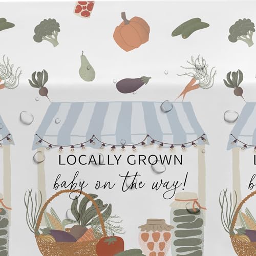 Locally Grown Baby Shower Tablecloths - 3 Pack, 86x55in
