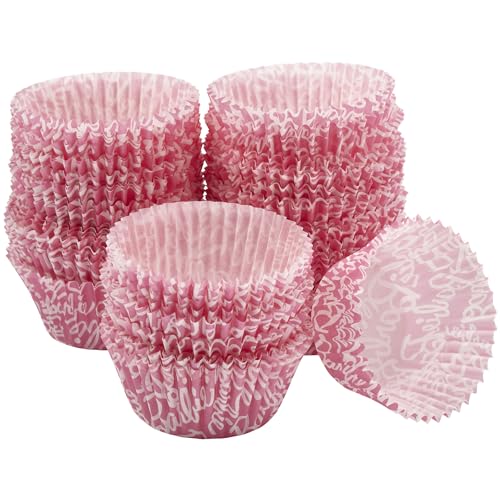 Barbie Cupcake Liners by DecoPac - 48 Pack Pink Greaseproof Baking Cups
