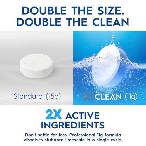iO CLEAN Coffee Maker & Espresso Machine Descaler Tablets - 24 Count