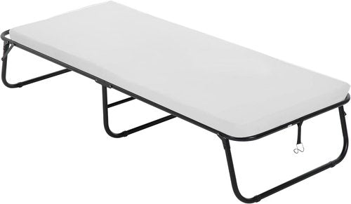Guest Folding Bed - Heavy-Duty Rollaway Bed with 3.9" Foam Mattress | Portable 77" x 31" x 12" for Spare Bedroom or Office