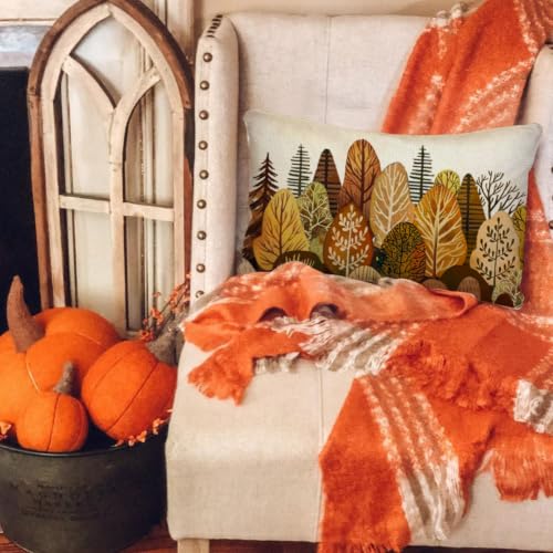 RABUSOFA Autumn Tree Pillow Cover 12x20 Farmhouse Decor Outdoor