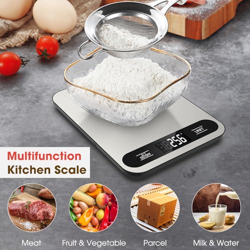 Mik-Nana Digital Kitchen Food Scale, 22lb Capacity with Tare Function