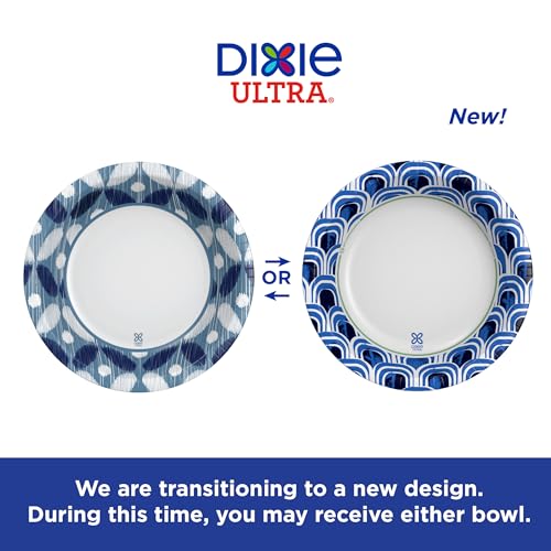 Dixie Ultra Extra Large Paper Bowls 34 oz - Pack of 3, Microwave Safe & Compostable
