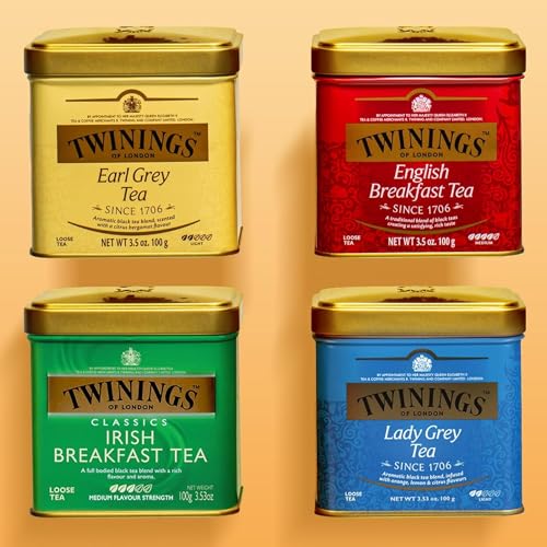 Twinings Earl Grey Loose Black Tea Tin - 3.53 Ounce (Caffeinated)