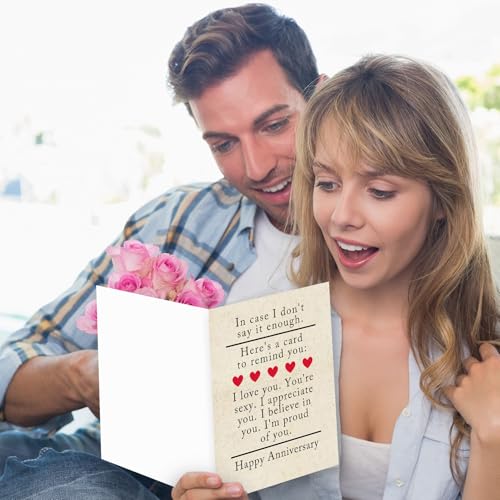 Premium Wedding Anniversary Card with Envelope - 8x5.3 Inch