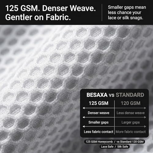 BESAXA Mesh Laundry Bags for Delicates - 3 Pack, 12x16 Inches