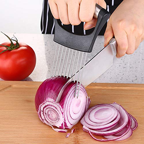 Hovico Stainless Steel Onion Holder & Vegetable Cutter Tool
