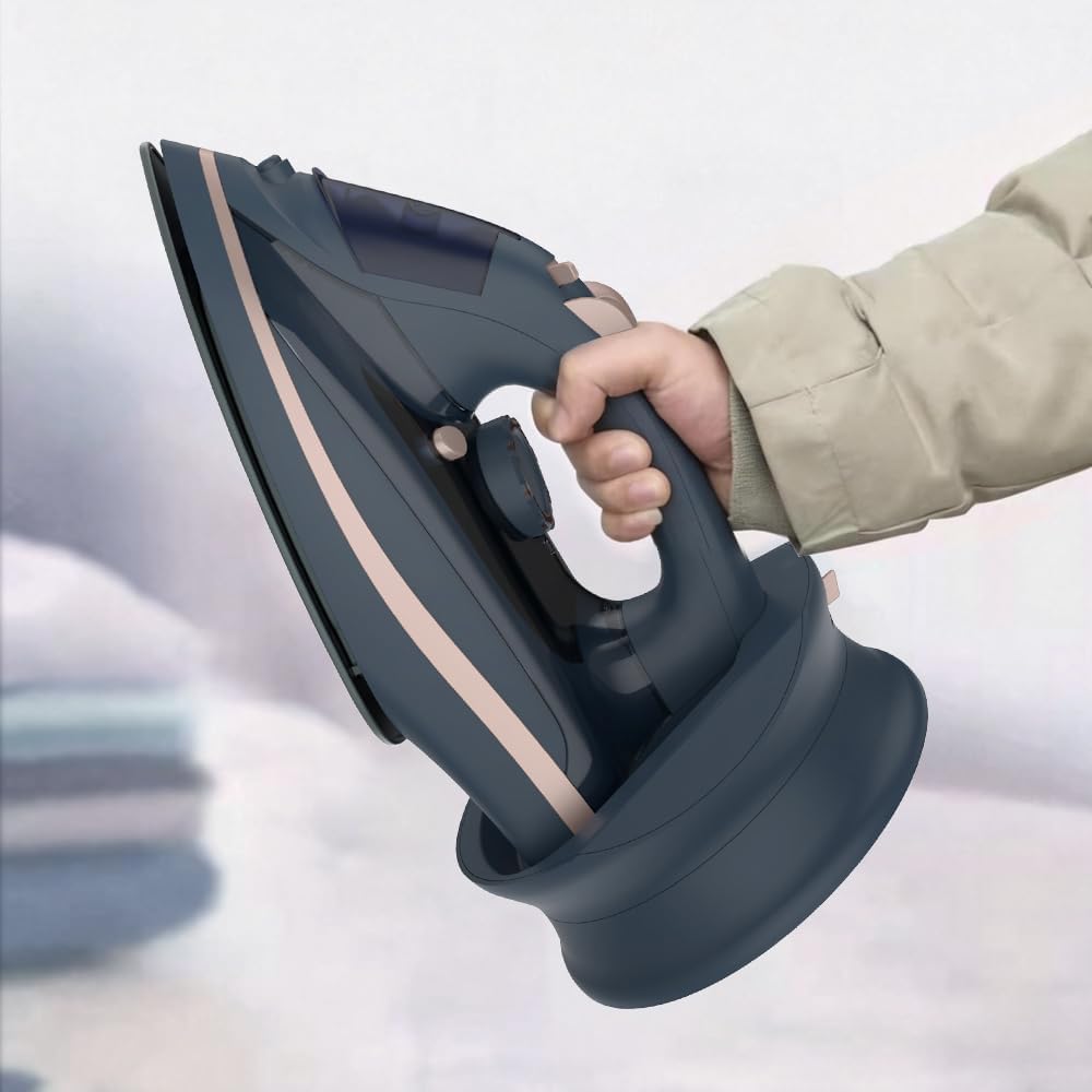 Martisan Cordless Iron - 1500W Wireless Rapid Heating with Ceramic Soleplate & Retractable Cord