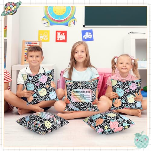 Hillsuren 18x18 Composition Notebook Throw Pillow Covers - Pastel Pencil