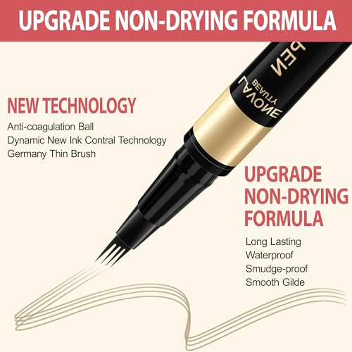 LAVONE 2-in-1 Waterproof Microblading Eyebrow Pen & Precise Brow Pencil Blonde