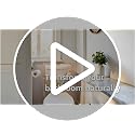Self-Adhesive Green Plant Leaves Bathroom Wall Stickers - Removable and Waterproof Toilet Decals