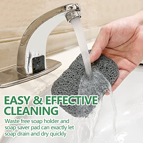 8-Color Soap Saver Pads for Bar Soap - Self-Draining Soap Holders