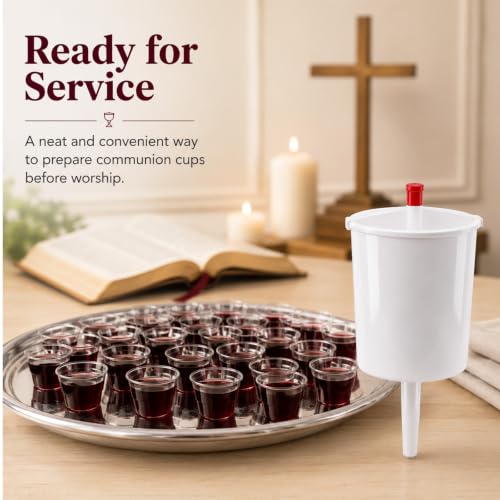 TALPGOD Communion Cup Dispenser with Button Release - 8 oz, Variation 1