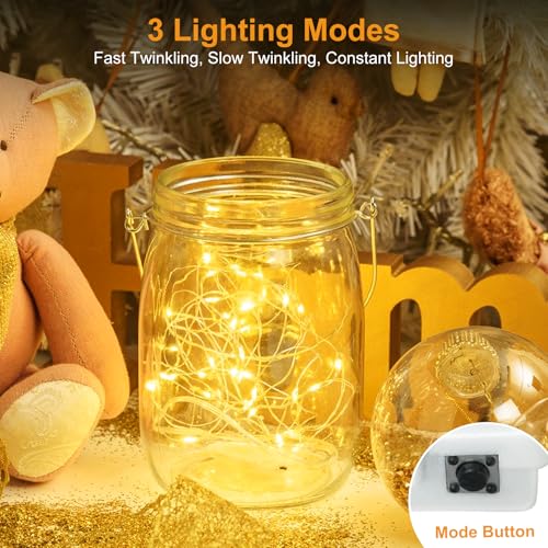 Btfarm 3 Pack Battery Operated Fairy Lights - 7Ft 20 LED Twinkle Lights