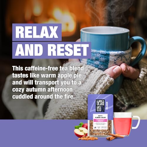 Nutty Almond Cream Herbal Tea – Premium Loose Leaf, Caffeine-Free, 2.1 oz