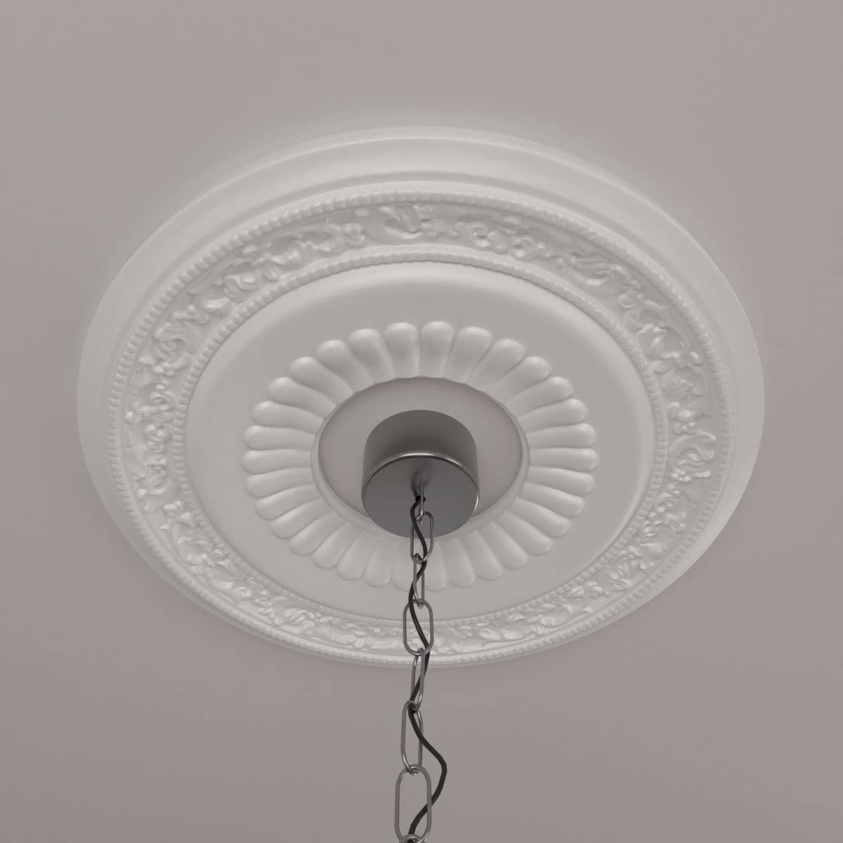 Ekena Millwork CM20LN 20 5/8-Inch OD x 6 1/4-Inch ID x 1 3/8-Inch P Lauren Ceiling Medallion