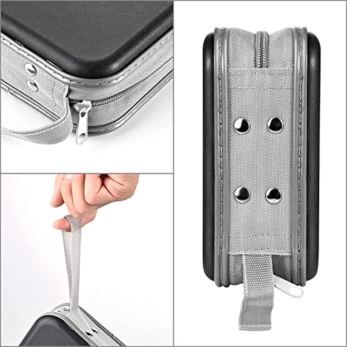 UENTIP 48 Capacity CD DVD Storage Case - Portable Disc Holder (Black)