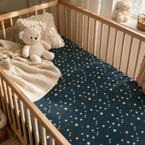 Woodland Themed Flannel Fleece Crib Sheets Set - 2 Pack, Toddler & Baby Bed Bedding