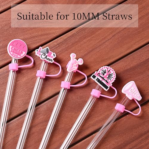 10-Pack Cheerleading Straw Covers for 30 & 40 Oz Tumblers