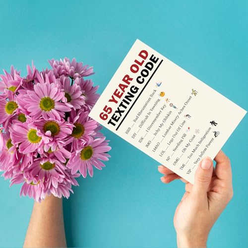 Funny 65th Birthday Card - Humorous Gift for Parents & Friends