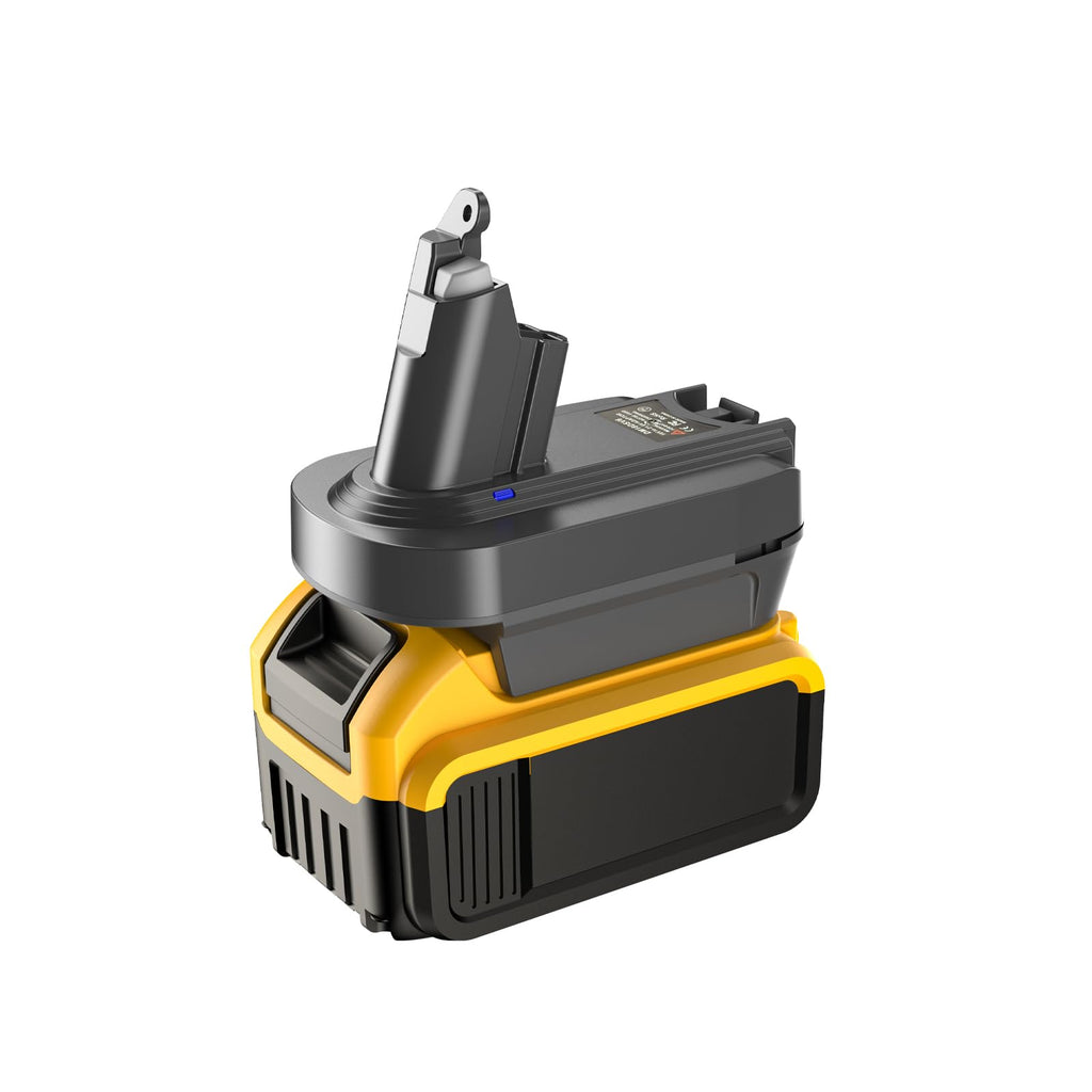 Hrertics V6 Adapter for Dewalt 20V Battery and Milwaukee 18V Battery, Converter to Replace for Dyson V6 Battery, Works with Dyson V6 Series Animal Absolute Vacuum Cleaner (Adapter only)