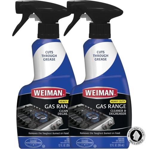 Weiman Heavy Duty Gas Range Cleaner & Degreaser - 2 Pack, 24 Oz