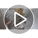 Praying Angel Sculpture with LED Light - 12.9-Inch Porcelain Guardian Figurine Christmas Decor