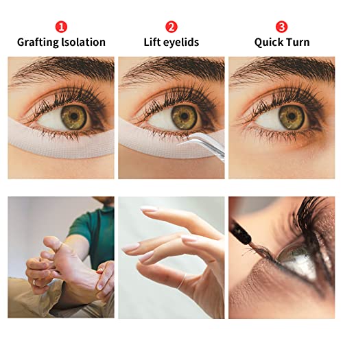 Kirecoo 6 Rolls Breathable PE Eyelash Extension Tape Transparent