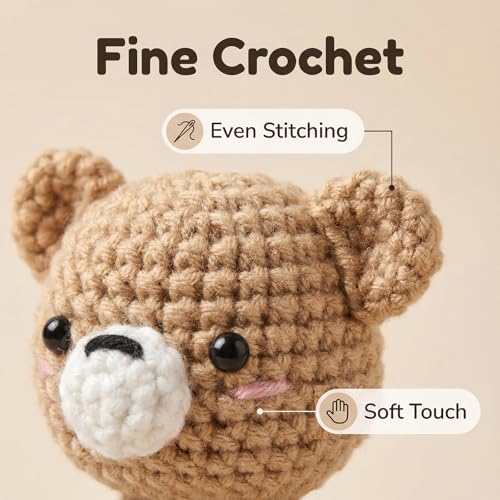 Handmade Crochet Bear Decor - Cute Gift for Dad