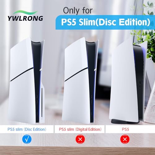 PS5 Slim Stand Console Bracket Holder - Transparent & Black