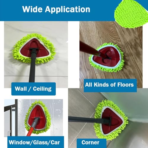 6 Pack Chenille Microfiber Spin Mop Head Refills for O-Cedar EasyWring
