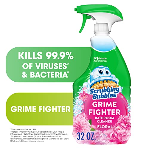 Scrubbing Bubbles Floral Fusion Bathroom Grime Fighter Spray 32oz Pack of 2