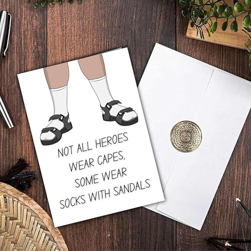 Funny Father's Day Card for Dad - 5x7 High-Quality Greeting