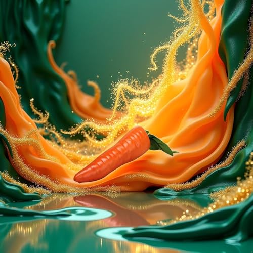 Artificial Carrots Set of 10 Lifelike Fake Vegetables for Home Decor